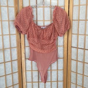 Rose Tulle Bodysuit